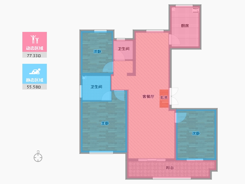 山东省-莱芜市-天晟上府-118.00-户型库-动静分区