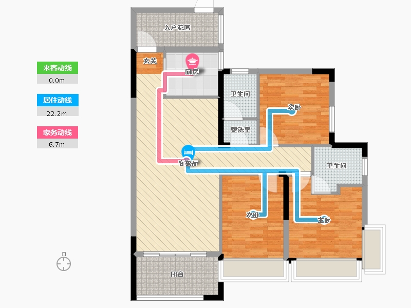 湖南省-衡阳市-万象云景嘉园-92.48-户型库-动静线