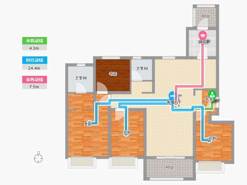 安徽省-芜湖市-元盛阳光城-121.00-户型库-动静线