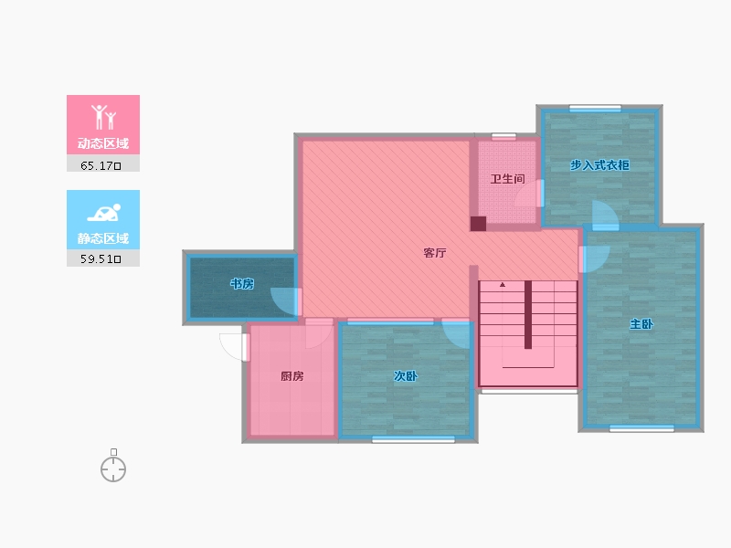 四川省-内江市-西湖郦景-110.67-户型库-动静分区