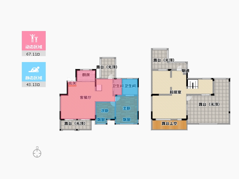 河南省-郑州市-康桥香溪郡-251.22-户型库-动静分区