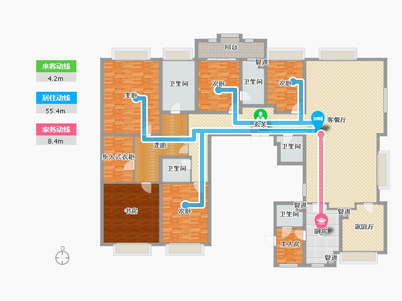 江苏省-苏州市-雅戈尔天辰-303.96-户型库-动静线