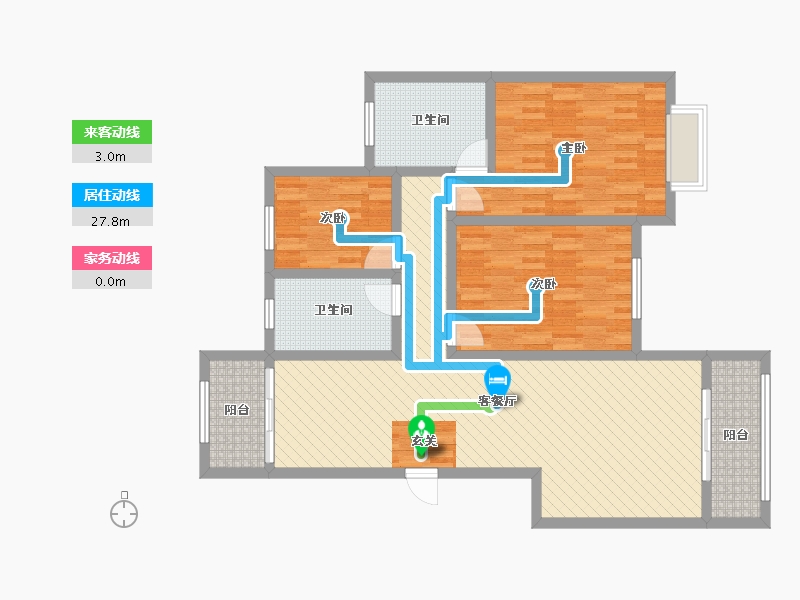 河南省-新乡市-祥云花园-106.68-户型库-动静线