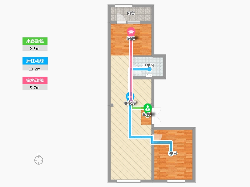 黑龙江省-哈尔滨市-宝宇天邑环球港-75.66-户型库-动静线