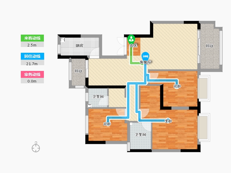 陕西省-宝鸡市-一城江山-98.76-户型库-动静线