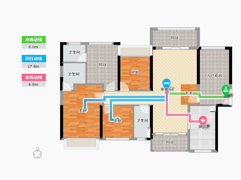 广东省-东莞市-石湾帝庭国际-128.36-户型库-动静线