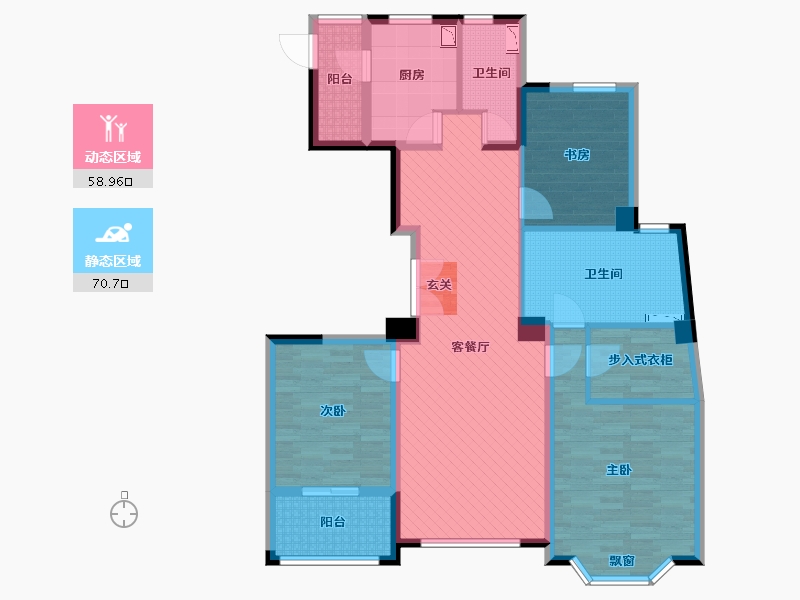 上海-上海市-浦江公馆-114.75-户型库-动静分区