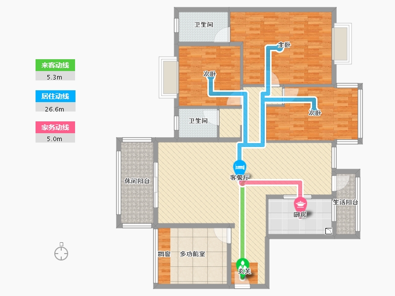 湖南省-郴州市-华宁春城-134.77-户型库-动静线