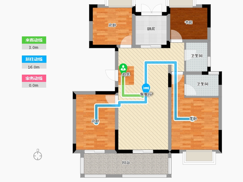 安徽省-阜阳市-众信新安府-98.00-户型库-动静线