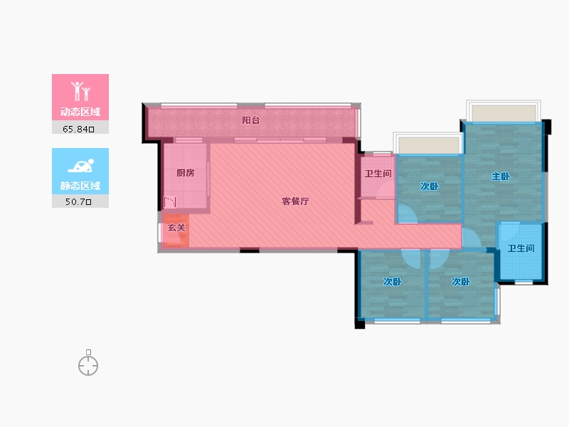 四川省-成都市-佳乐国际-103.10-户型库-动静分区