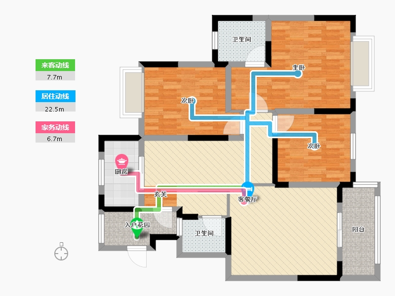 重庆-重庆市-大足区观棠晓月-97.40-户型库-动静线