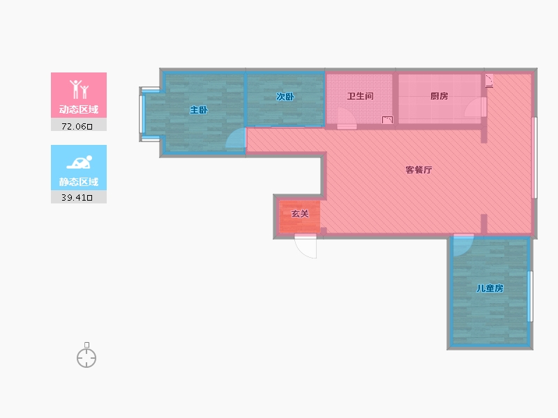 黑龙江省-哈尔滨市-恒祥城-99.20-户型库-动静分区