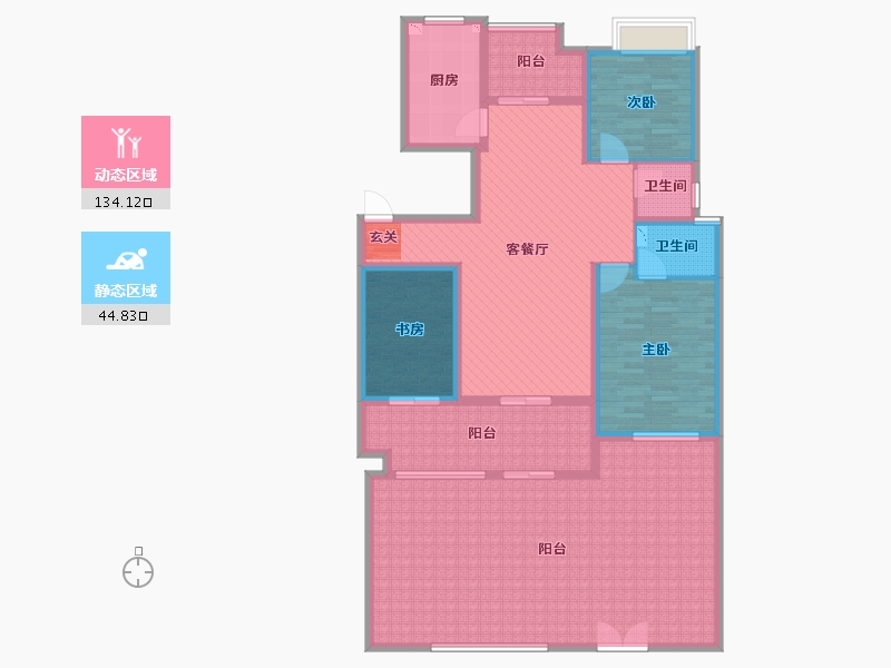 湖北省-恩施土家族苗族自治州-龙凤生态城-160.34-户型库-动静分区