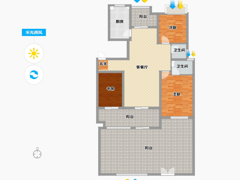 湖北省-恩施土家族苗族自治州-龙凤生态城-160.34-户型库-采光通风