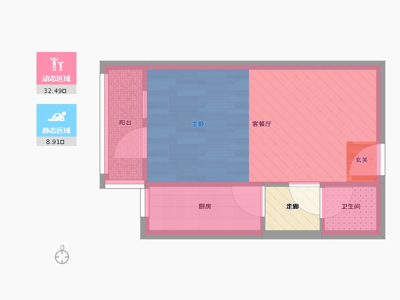 北京-北京市-青塔蔚园-30.48-户型库-动静分区