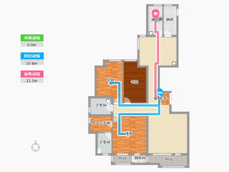 河北省-邯郸市-鑫域国际-156.00-户型库-动静线