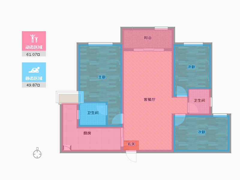 河南省-商丘市-永顺东方塞纳-97.44-户型库-动静分区