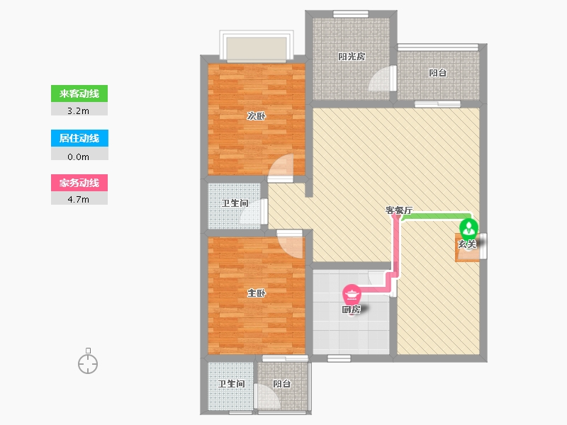 陕西省-商洛市-天坤都市-91.54-户型库-动静线