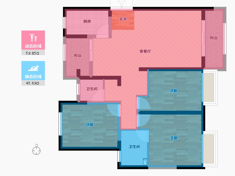 河南省-开封市-东方今典-91.43-户型库-动静分区