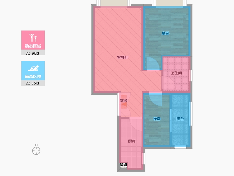 河南省-郑州市-汇泉西悦城-48.13-户型库-动静分区