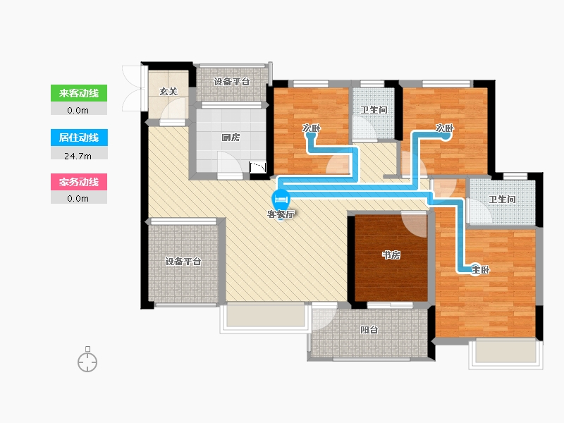 四川省-泸州市-天誉珑城-92.38-户型库-动静线