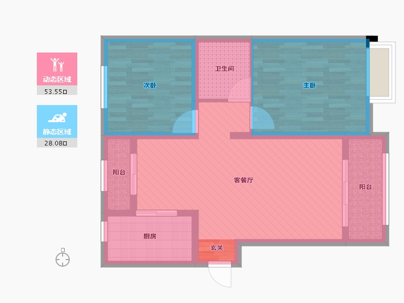 甘肃省-定西市-龙湾半岛3期-70.93-户型库-动静分区