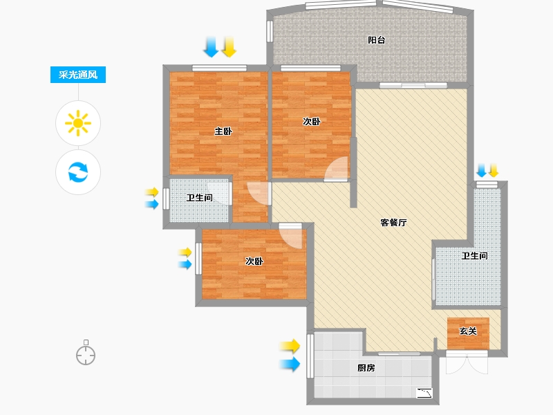 贵州省-六盘水市-未来之城-121.44-户型库-采光通风