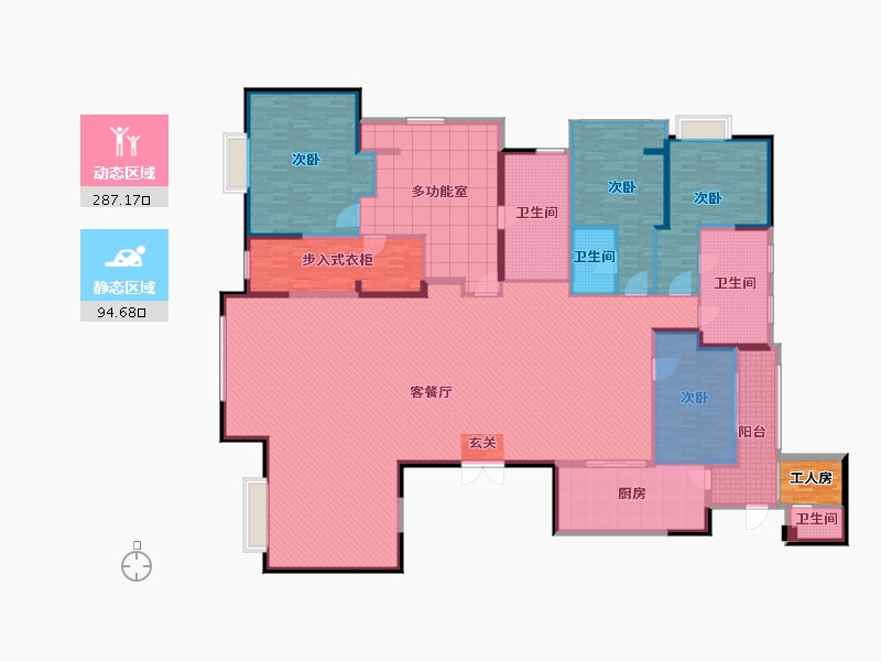 云南省-昆明市-世博首岸-340.00-户型库-动静分区