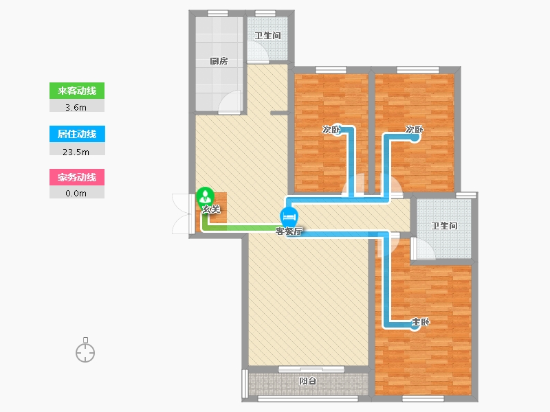 北京-北京市-观澜国际-111.32-户型库-动静线