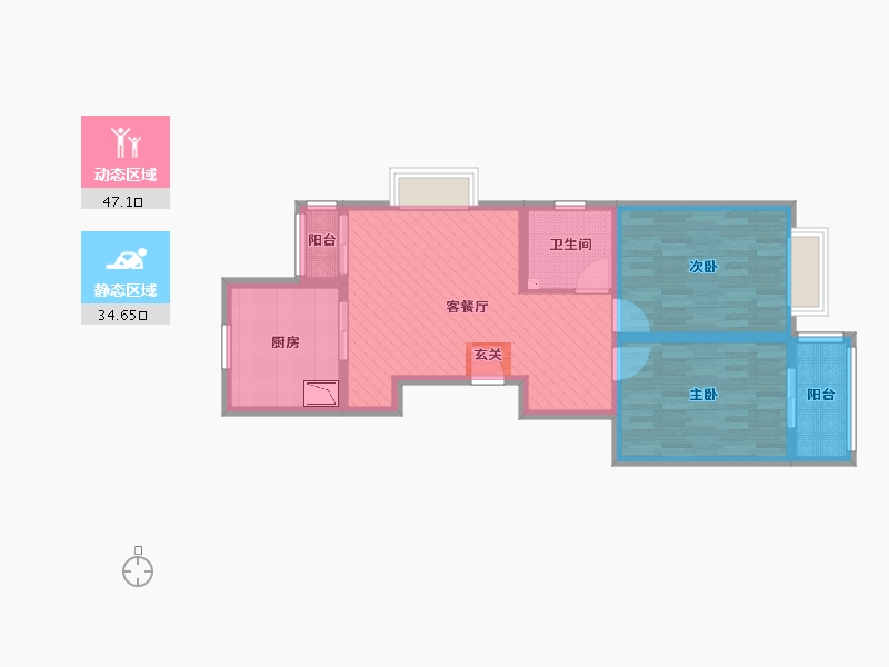 山西省-忻州市-嘉苑二期-71.02-户型库-动静分区