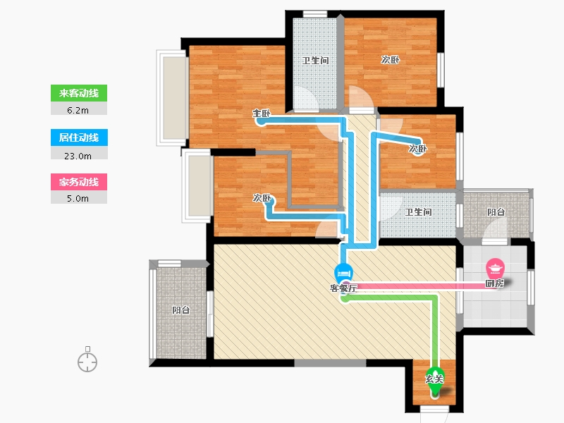 河南省-郑州市-金科城-102.27-户型库-动静线