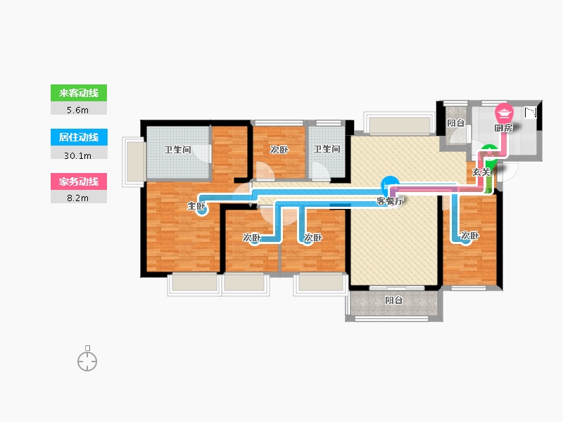 广东省-深圳市-壹城中心9区8座-110.67-户型库-动静线