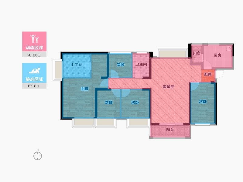 广东省-深圳市-壹城中心9区8座-110.67-户型库-动静分区