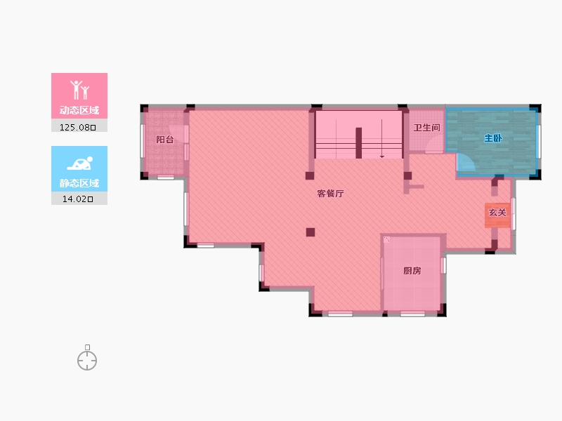 浙江省-杭州市-滨江东方海岸-127.14-户型库-动静分区