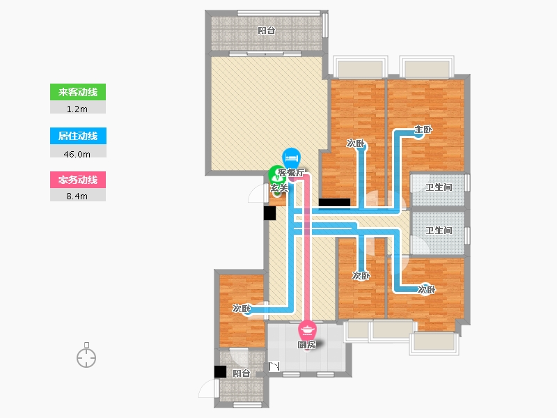 广东省-揭阳市-普宁尚东一品-138.68-户型库-动静线