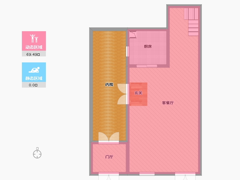 重庆-重庆市-东原嘉阅湾-83.32-户型库-动静分区