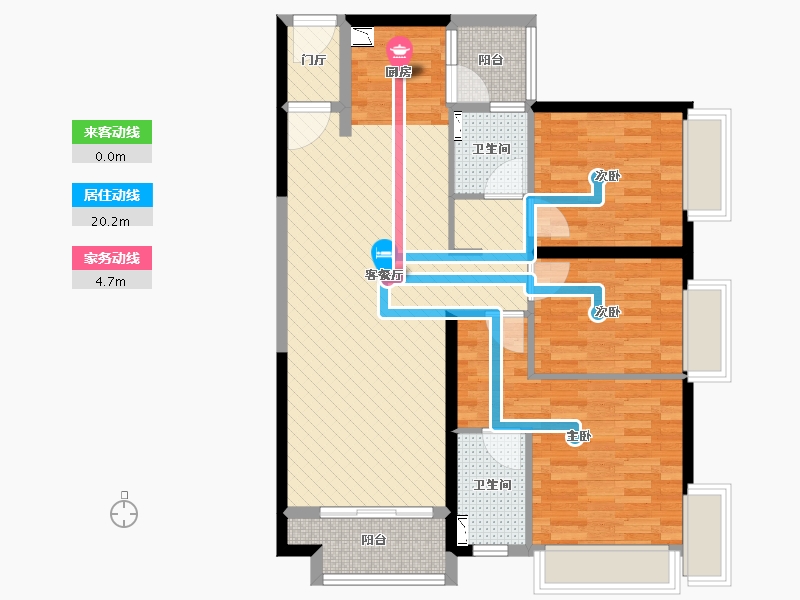 湖南省-株洲市-蓝溪谷-89.10-户型库-动静线