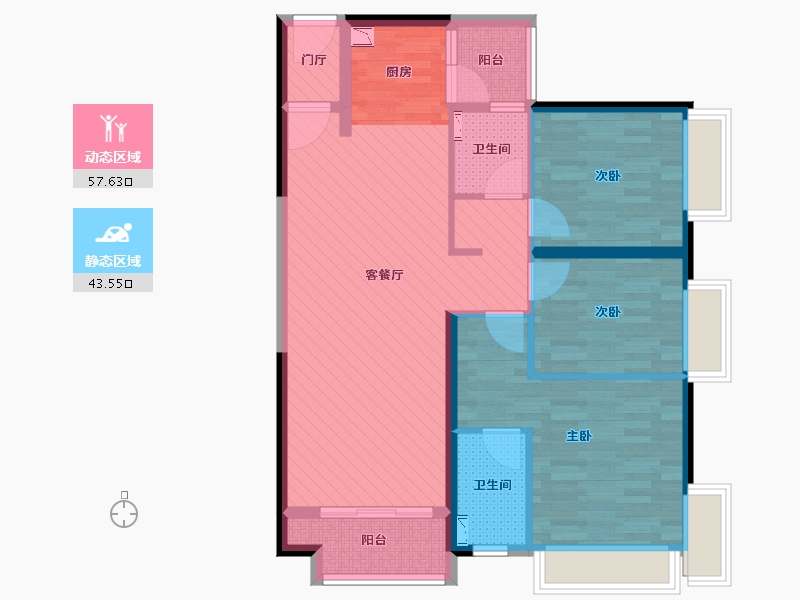 湖南省-株洲市-蓝溪谷-89.10-户型库-动静分区