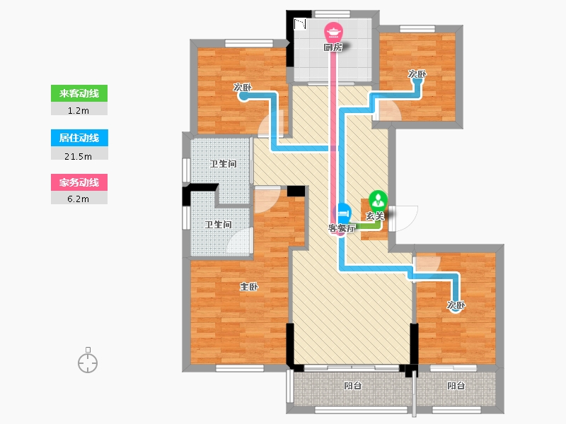 浙江省-温州市-城市之光-93.33-户型库-动静线