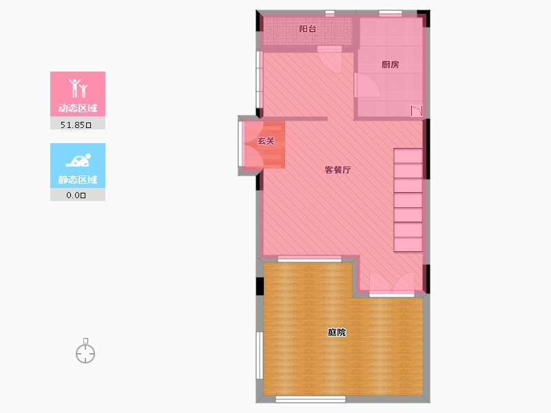 辽宁省-大连市-万科溪之谷别墅-68.30-户型库-动静分区