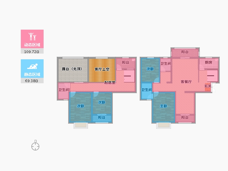 河南省-周口市-辅仁.森林湖畔-188.02-户型库-动静分区