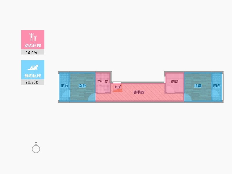 北京-北京市-三义庙北15号楼-46.71-户型库-动静分区