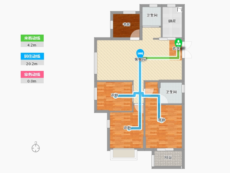 浙江省-杭州市-赞成.赞城-89.92-户型库-动静线