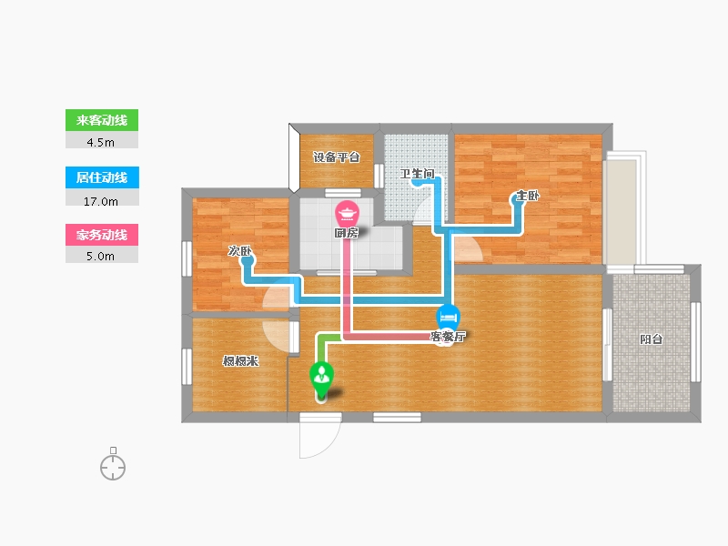 浙江省-嘉兴市-御树湾-69.48-户型库-动静线