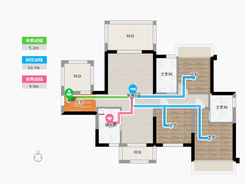 广西壮族自治区-南宁市-中建邕和府-83.74-户型库-动静线