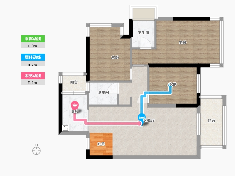 广西壮族自治区-南宁市-天健城天境-81.78-户型库-动静线