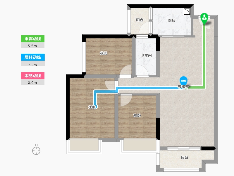 广东省-珠海市-佳兆业  御金山-75.84-户型库-动静线