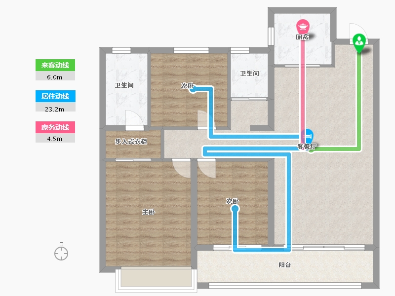 山东省-菏泽市-佳和雅园-104.00-户型库-动静线