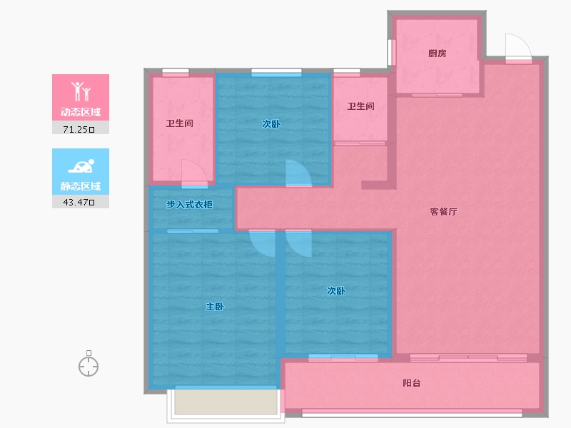 山东省-菏泽市-佳和雅园-104.00-户型库-动静分区