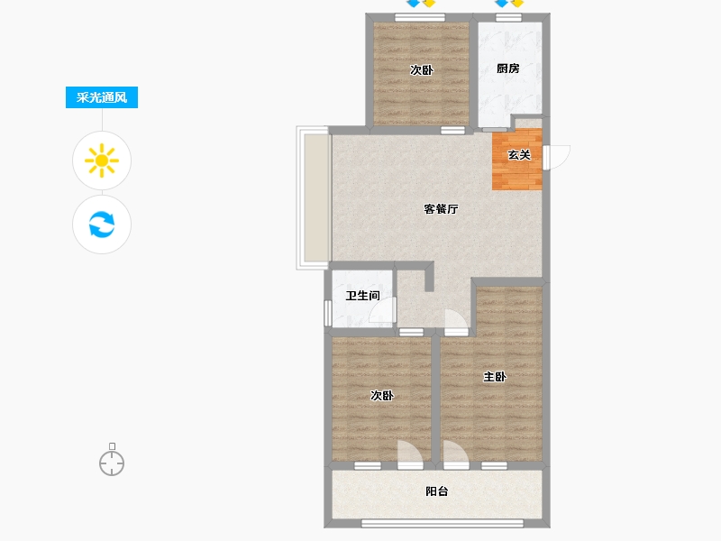 山东省-青岛市-海尔产城创衡山学府-86.48-户型库-采光通风